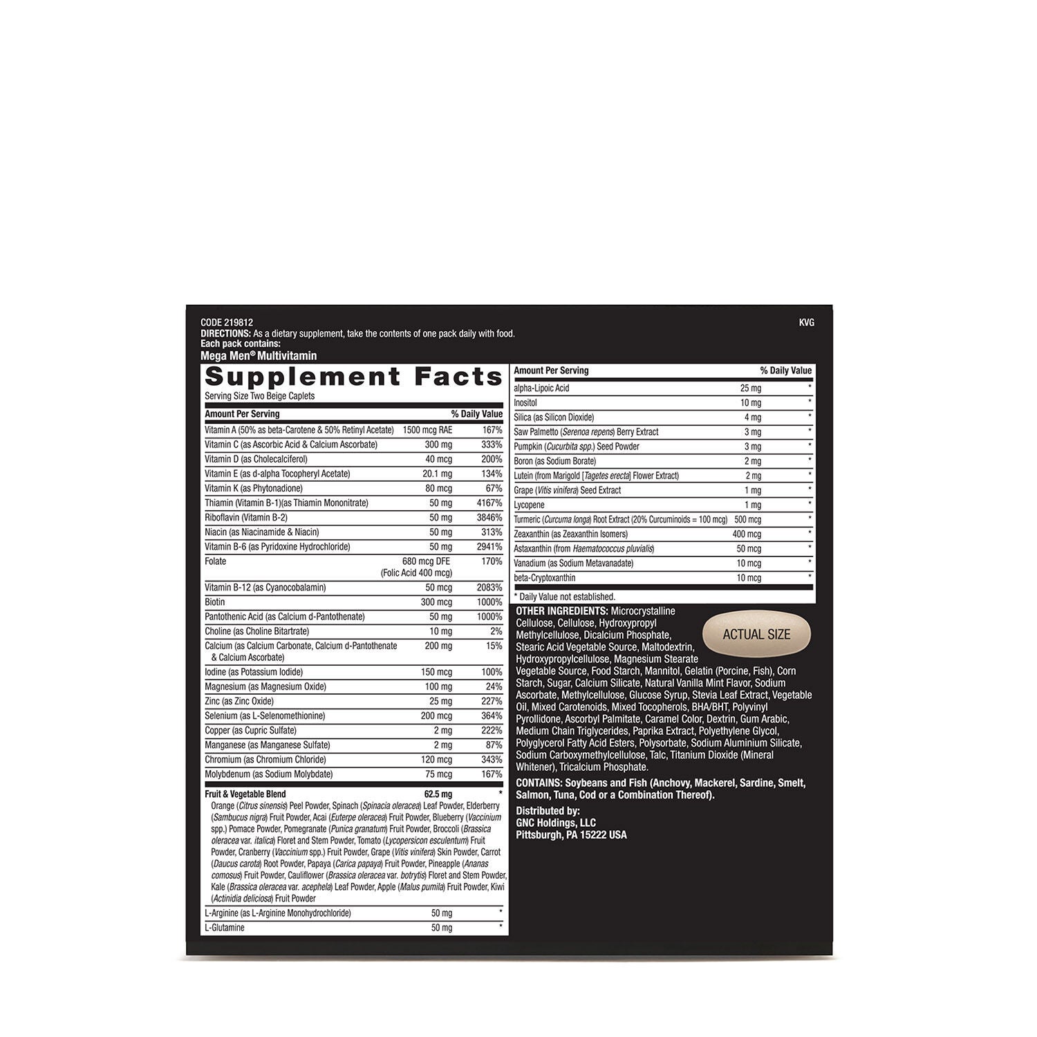 GNC Mega Men® Performance and Vitality Vitapak® Program 30 Vitapaks